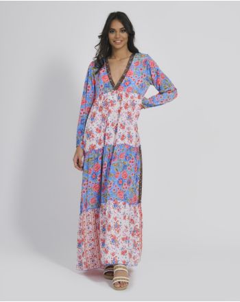 ΦΟΡΕΜΑ ΜΑΚΡΥ ΜΕ ΜΑΚΡΙ ΜΑΝΙΚΙ ΕΜΠΡΙΜΕ ONE SIZE (100% COTTON)